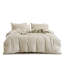 Ensemble de housse de couette en jacquard de coton et lin texturé-127356668