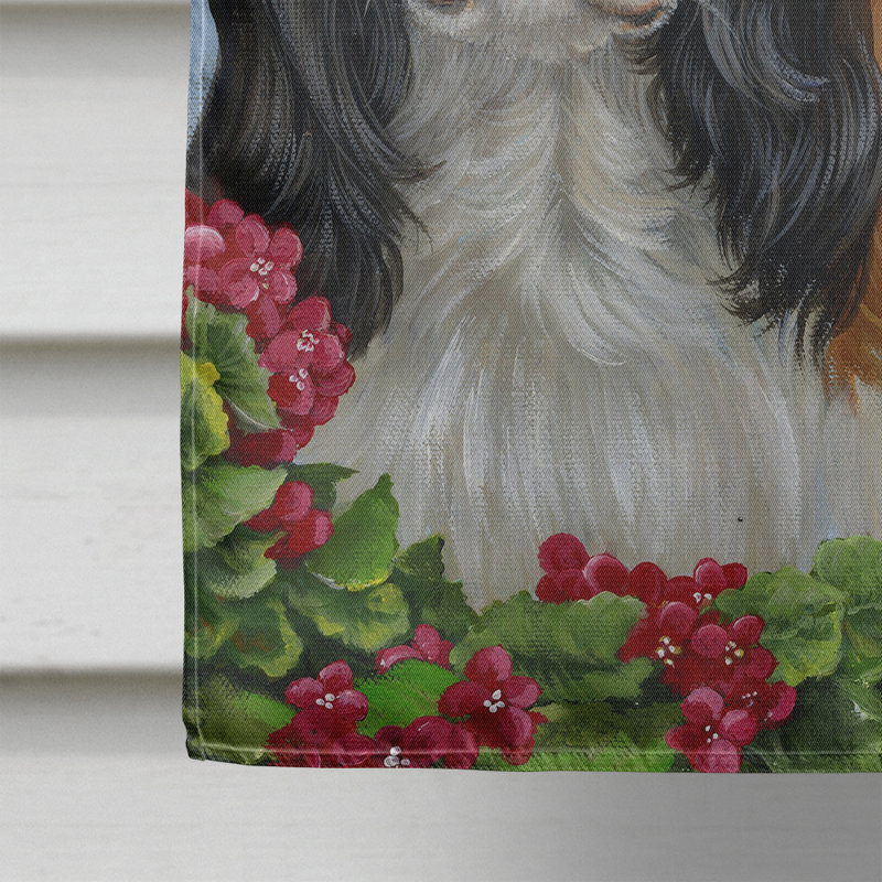 Drapeau de maison Hvidovre Sheltie Halloween en polyester à 2 faces 3 x 2 pi, Épagneul cavalier États-Unis