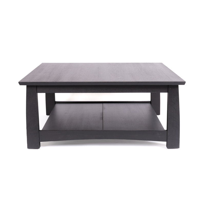 Highlands Solid Wood 4 Legs Coffee Table with Storage, Onondaga