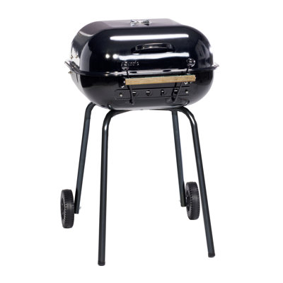 Americana Swinger - The Original Square Charcoal Grill, Black