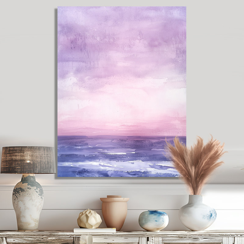 Velours sérénade de ciel - décoration murale en métal océan, impression métallique nautique, H 32 po x l 24 po x P 0,84 po