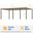 LED Metal Frame Pergola Freestanding Patio Pergola with Louvered Roof Pergola-104989216