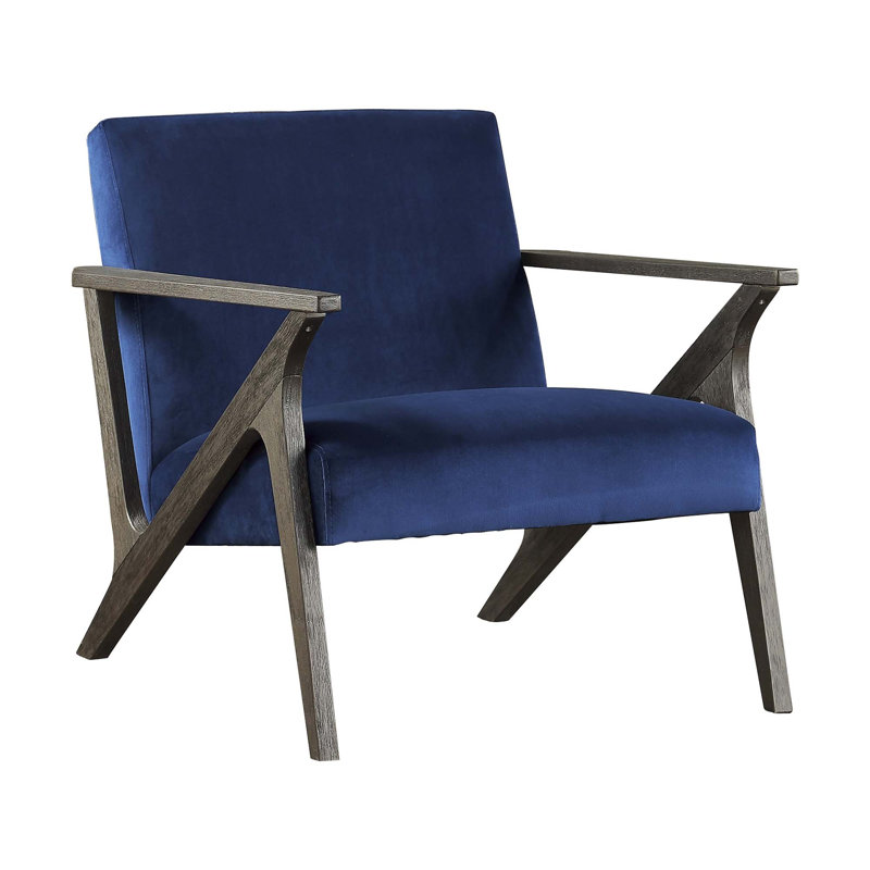 Chaise d'appoint en velours de style rétro 1 pièce