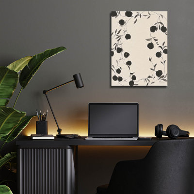  'Botanical Shadows 1 Beige' by Danhui Nai Acrylic Glass Wall Art, 24" x 36"