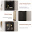 Grande armoire d'angle 64,9 "avec porte en verre-1871020906-1871020909