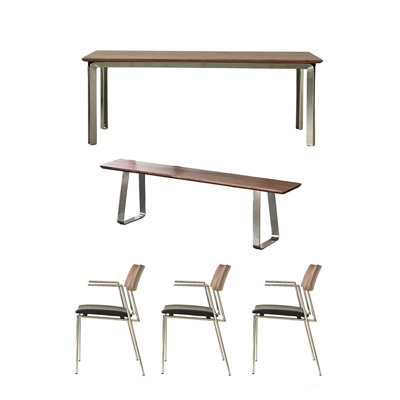 High quality solid wood table set