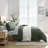 Nautica Herringbone Chenille Green Duvet Cover Set-115991034