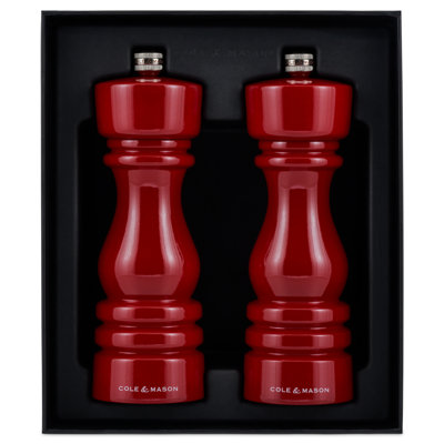 Cole & Mason London Chocolate Wood Salt & Pepper Mill Set 5"