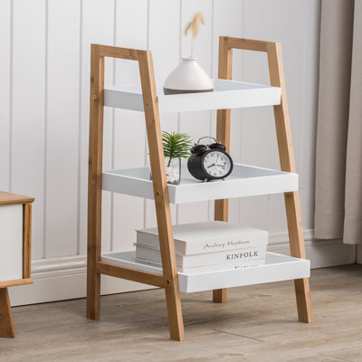 Audrieana Solid Wood Freestanding Bathroom Shelves