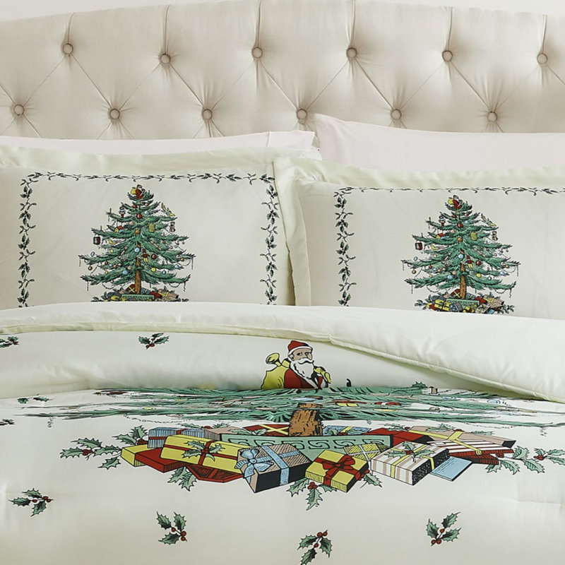 Ivory Microfiber Comforter Set, King Comforter + 2 King Shams