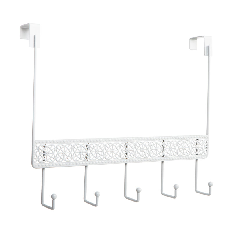 Metal Over-the-Door 5 - Hook Wall Mounted Coat Rack