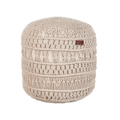Cobina 45cm Wide Round Pouf Ottoman