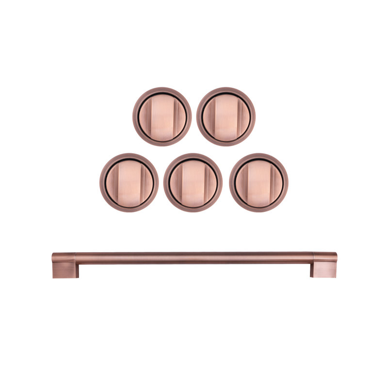 Ensemble de poignée et bouton, Or rose