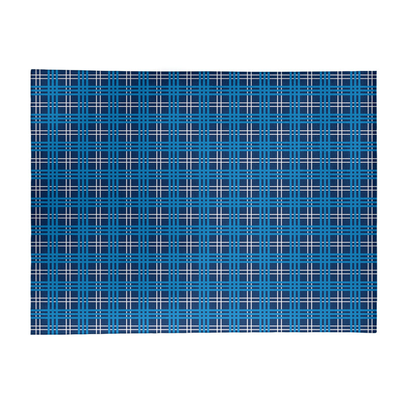 Plaid Indoor Rug, Rectangle 8' x 10'