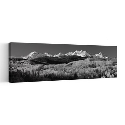 USA Colorado Rocky Mountains Aspens Autumn by Mark Segal - Wrapped Canvas Panoramic Print