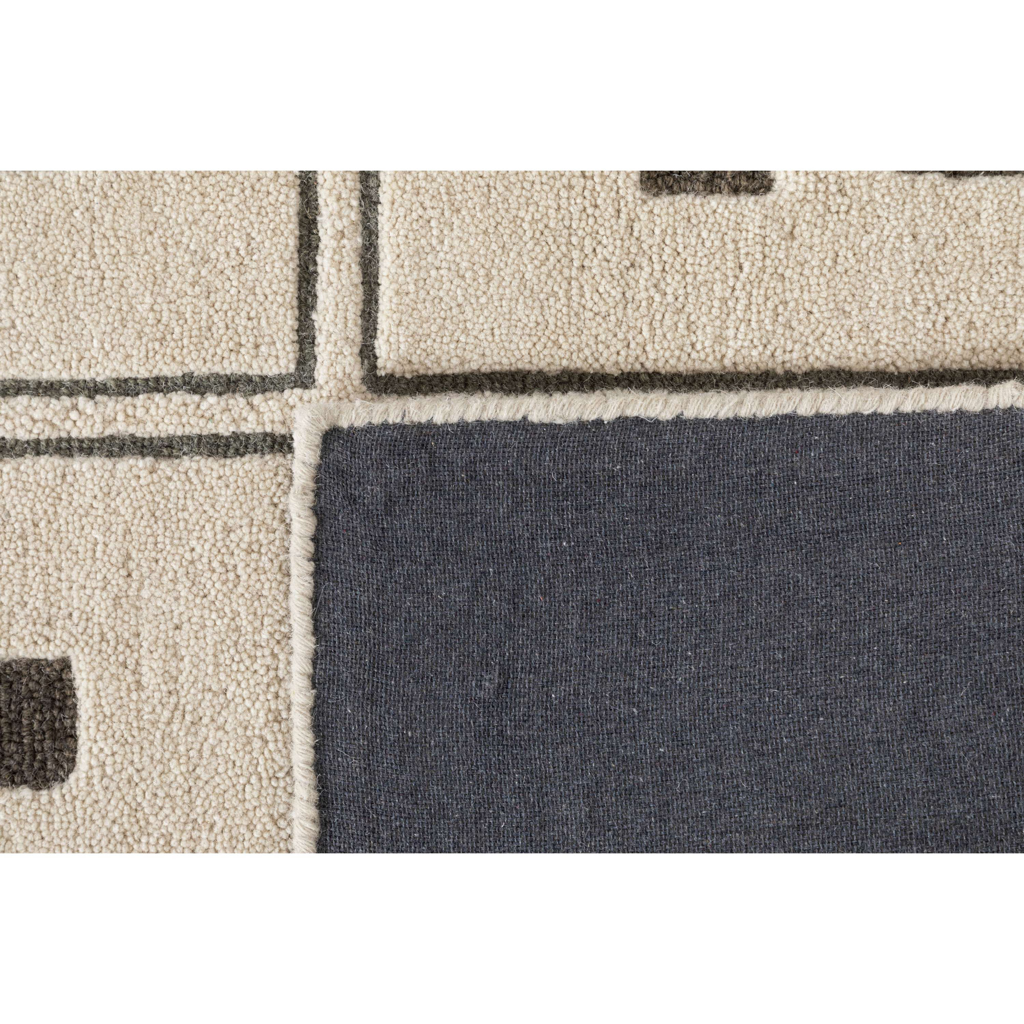 Maldiv Hand Tufted Wool Indoor Rug, Rectangle 5' x 8'