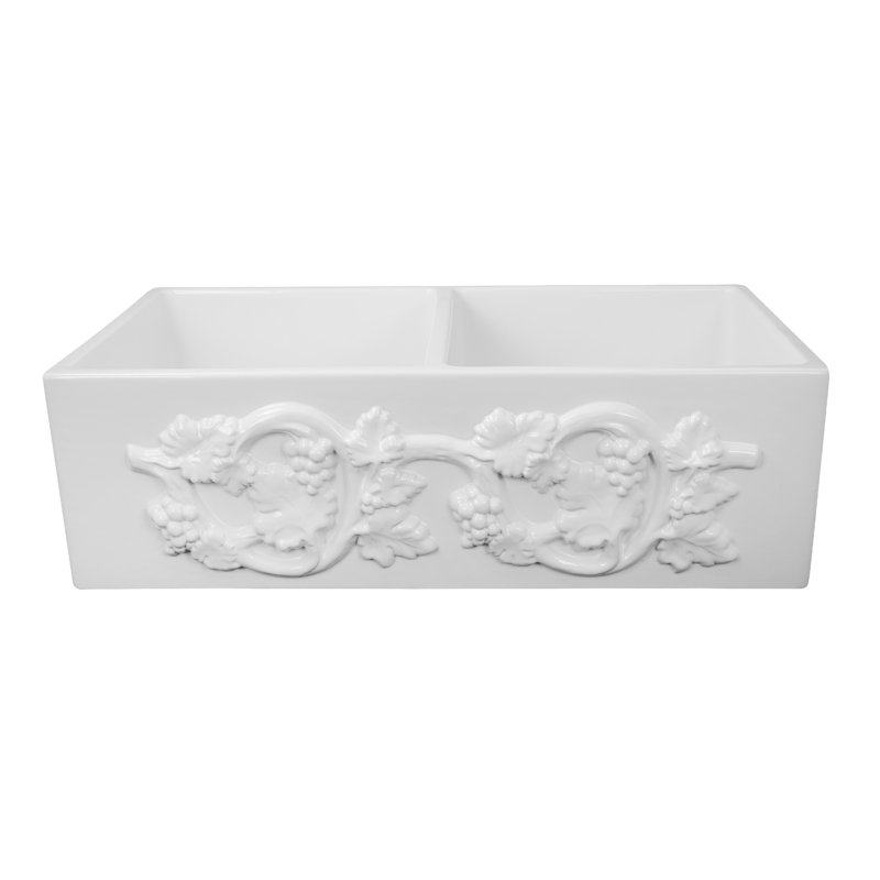 Vineyard 33'' L Double Basin Kitchen Sink