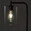 Brightech Elizabeth Industrial Floor Lamp With Glass Shade & Edison Bulb, Bronze