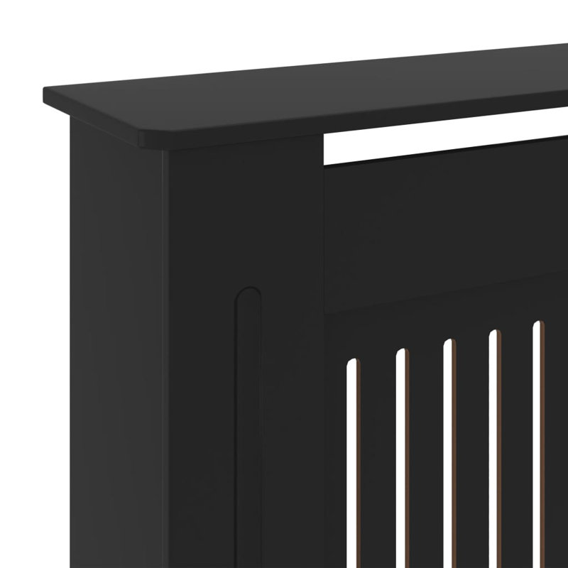 Armoire avec couvercle de radiateur vidaXL, Noir, 80,7 po x 8,1 po x 32,1 po, 1