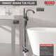 Trinsic Single Handle Floor Mounted Freestanding Tub Filler