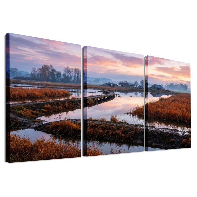 Ensemble de 3 toiles en bois, 24"H x 16"W x 3pcs