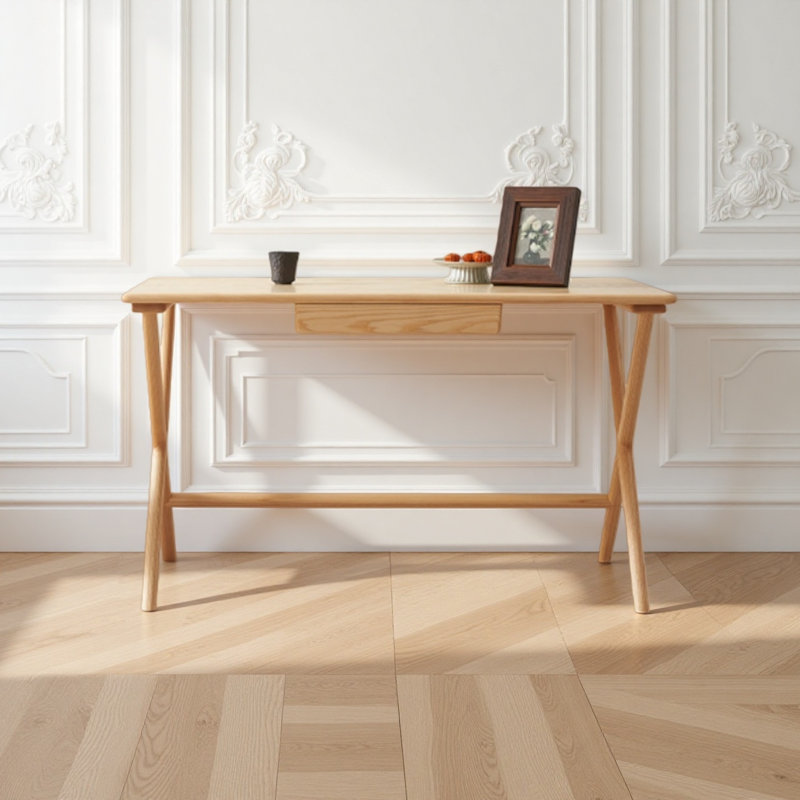 Bureau d'écriture en bois de noyer massif
