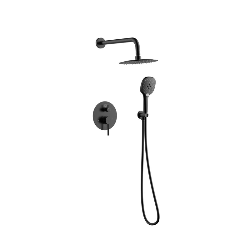 George Pressure-Balanced All-In-One Kit with Rough in-Valve, Matte Black