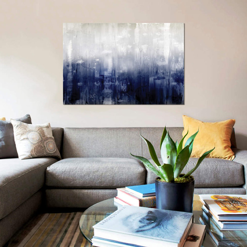 «Textural», impression sur toile, H 18 po x l 26 po x P 1,5 po, Pas de tapis, Toile tendue
