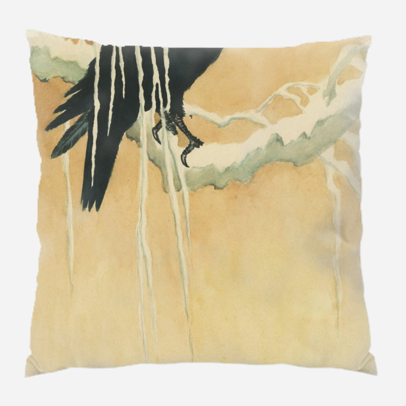 Housse et insert de coussin carré Klingensmith, Microsuède, Intérieur