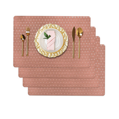 Aidas Vinyl Solid Colour Rectangle Placemat