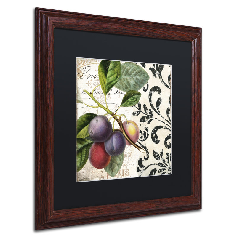 Jadaya «Les Fruits Jardin III», impression encadrée, Noir, H 16 po x l 16 po x P 0,5 po