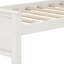 Lit plateforme en bois avec tête de lit, pied de lit et lattes en bois-619045205