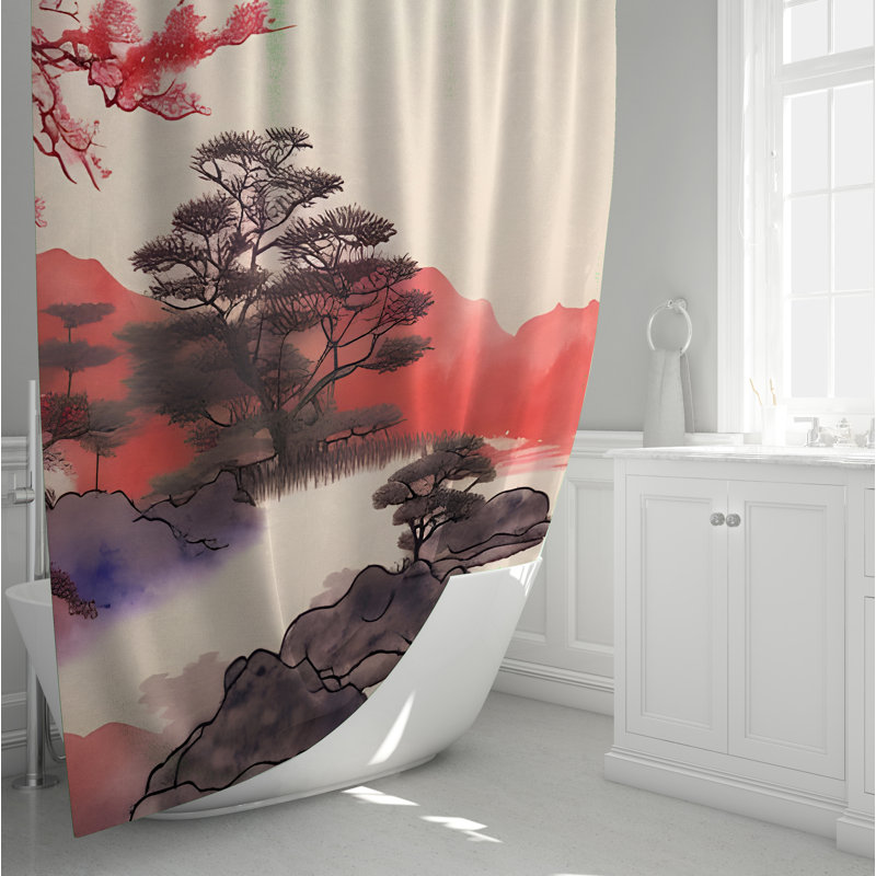 Rideau de douche Biehle, H 72 po x l 70 po