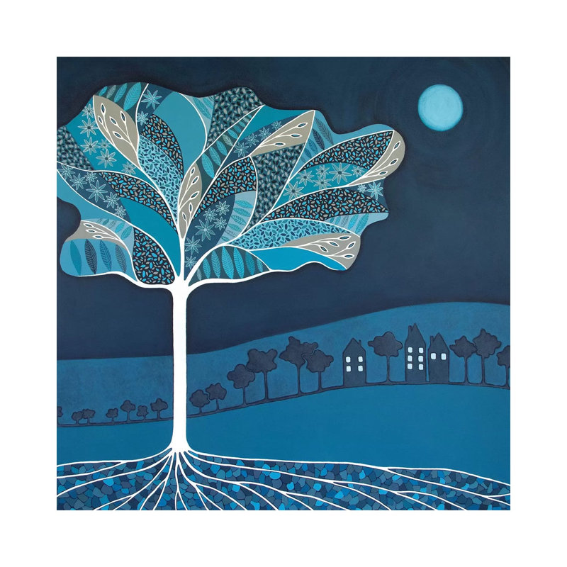Once In A Blue Moon by Lisa Frances Judd - Wrapped Canvas Print, 30.48 cm H x 30.48 cm W