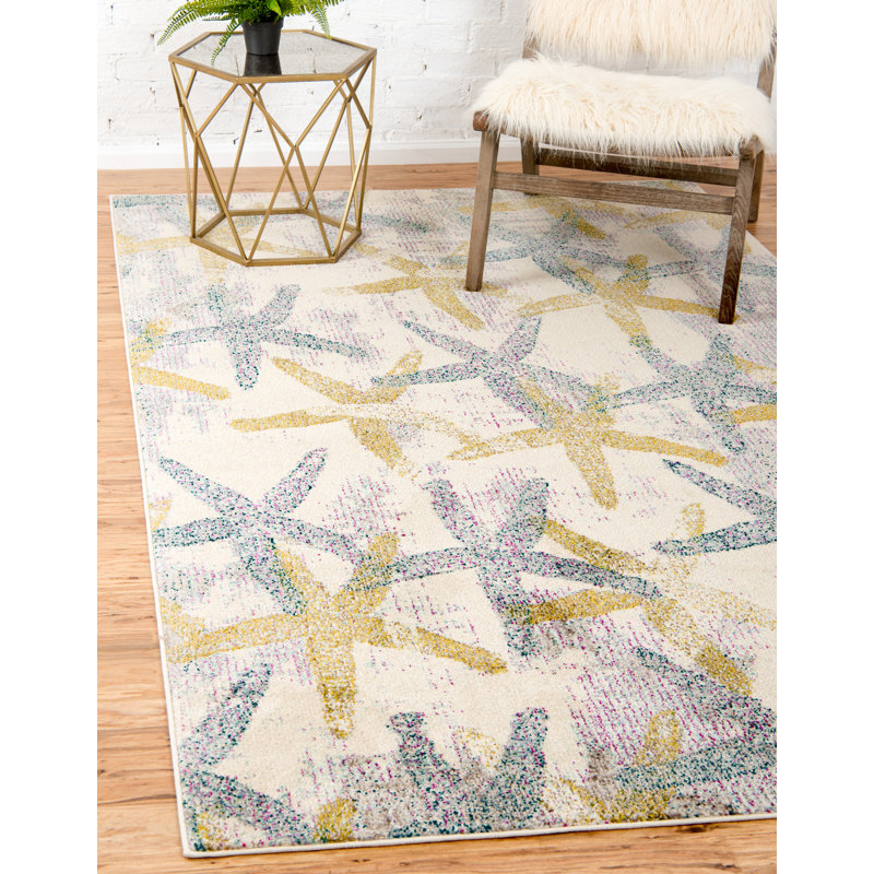 Tapis bleu / vert Esposito, Rectangle 5 pi 1 po x 8 pi