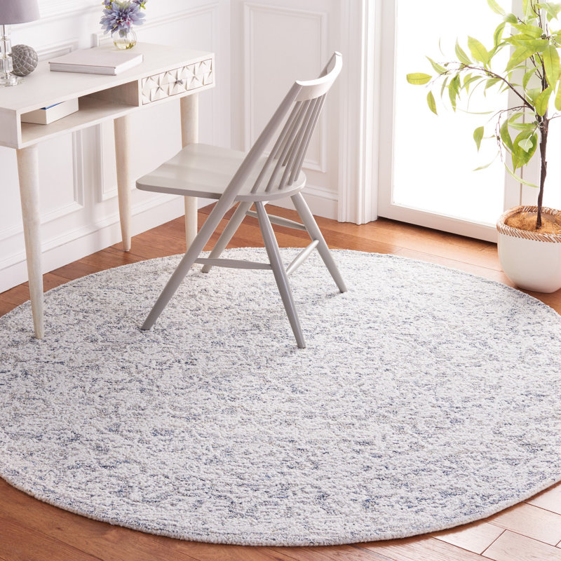 Tapis floral touffeté à la main Metro, Rond 6 pi