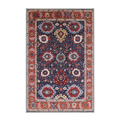 Tapis brun / bleu / rouge Madiera