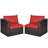59'' Wide Straight Wicker Loveseat with Cushions-226978225