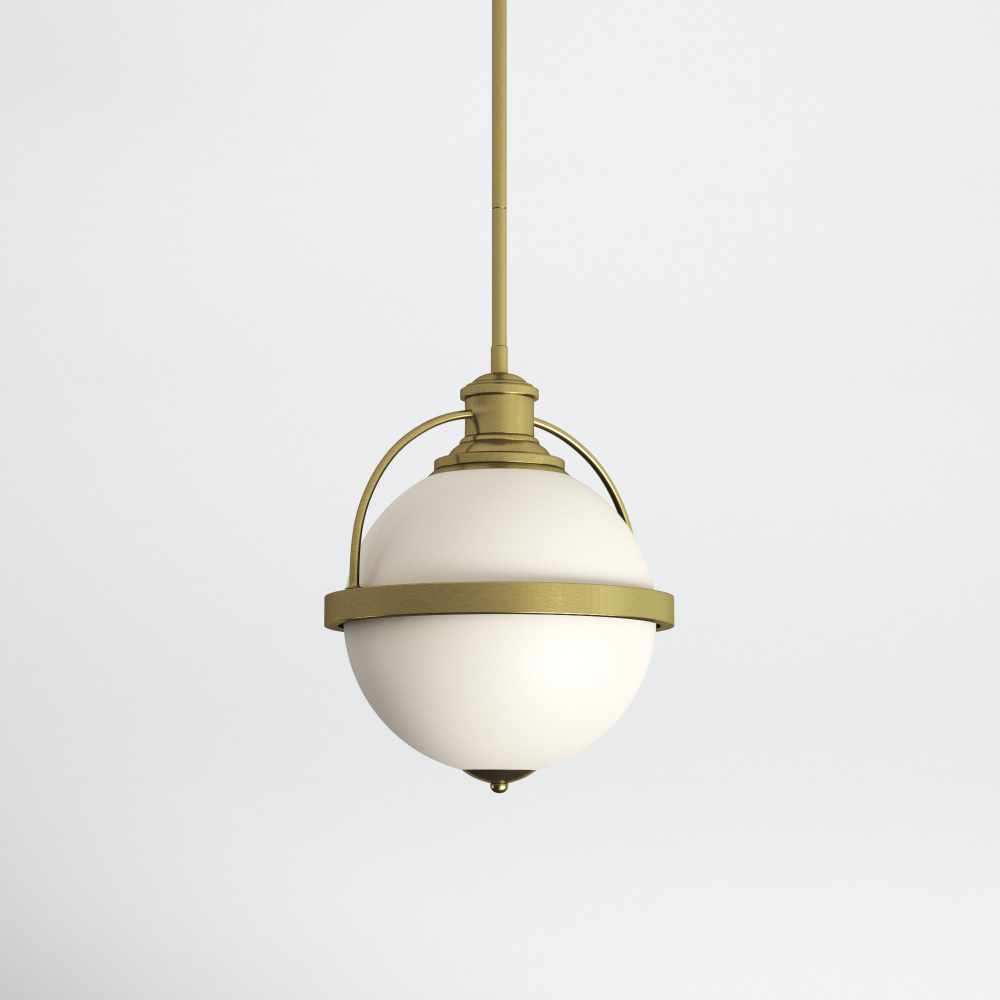 Reeves Single Light Glass Dimmable Pendant