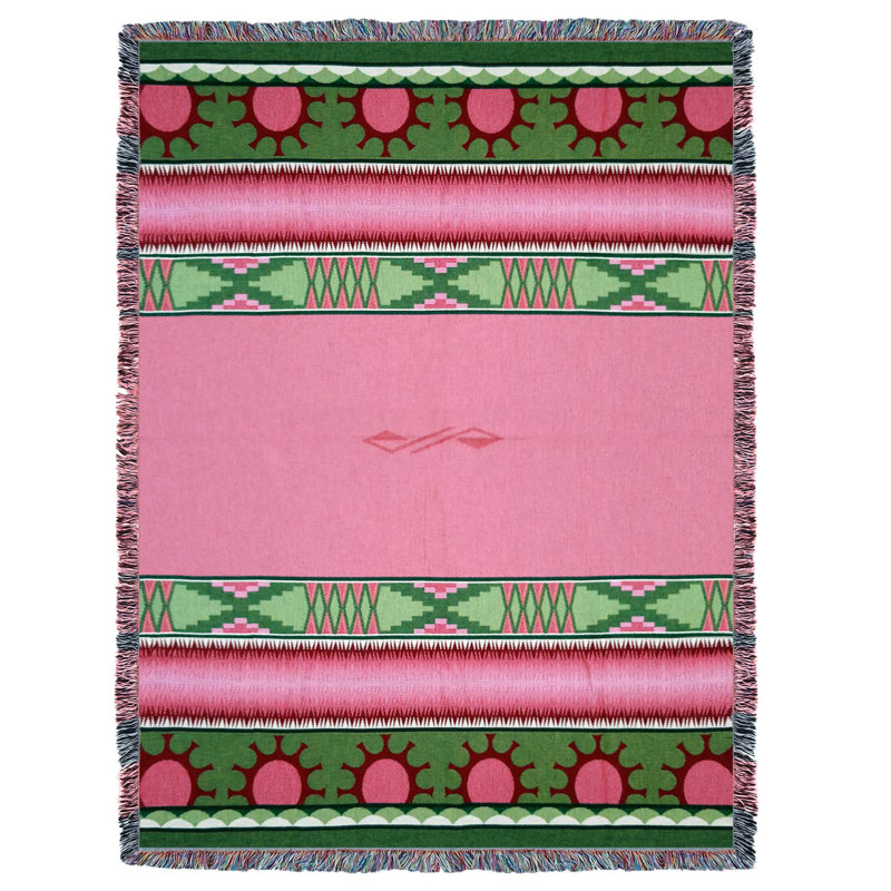 Jeté Concho Springs Pure Country Weavers, Tapisserie rosée