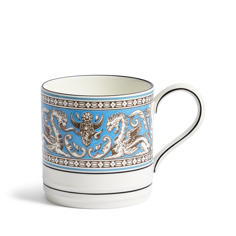 Florentine Turquoise Mug 11floz