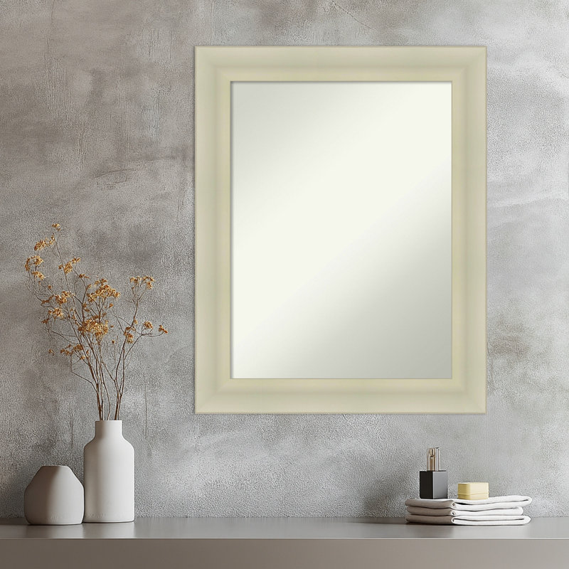 Miroir mural Oliver, 29,25 po x 23,25 po, Argent argent