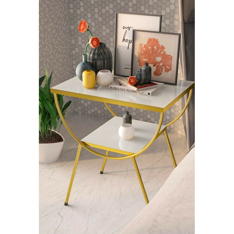 Amiyah 18cm Console Table, White
