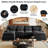 112" U Shaped Modern Chenille Sectional Sofa-1272476257