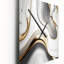 Horloge murale abstraite géode en marbre gris I - Horloge murale abstraite surdimensionnée-527823780