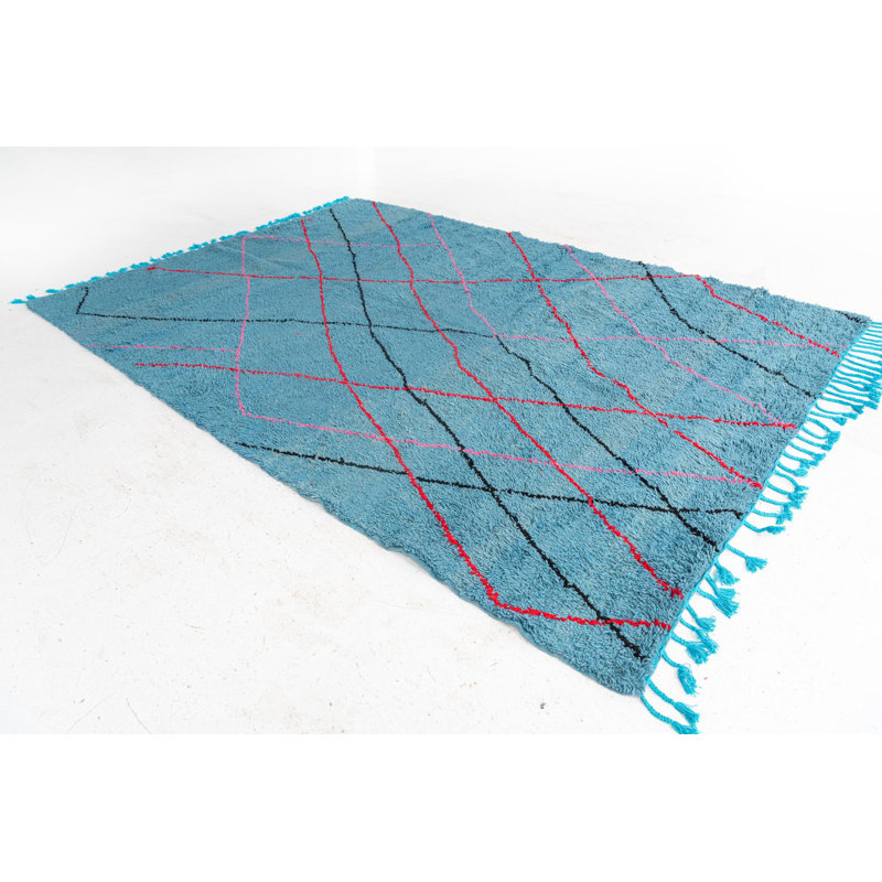 Tapis bleu Odea