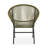 NUSA OUTDOOR PATIO WICKER CHAIR, GREEN PE RATTAN & IRON FRAME, SET OF 2, Chair-578347254