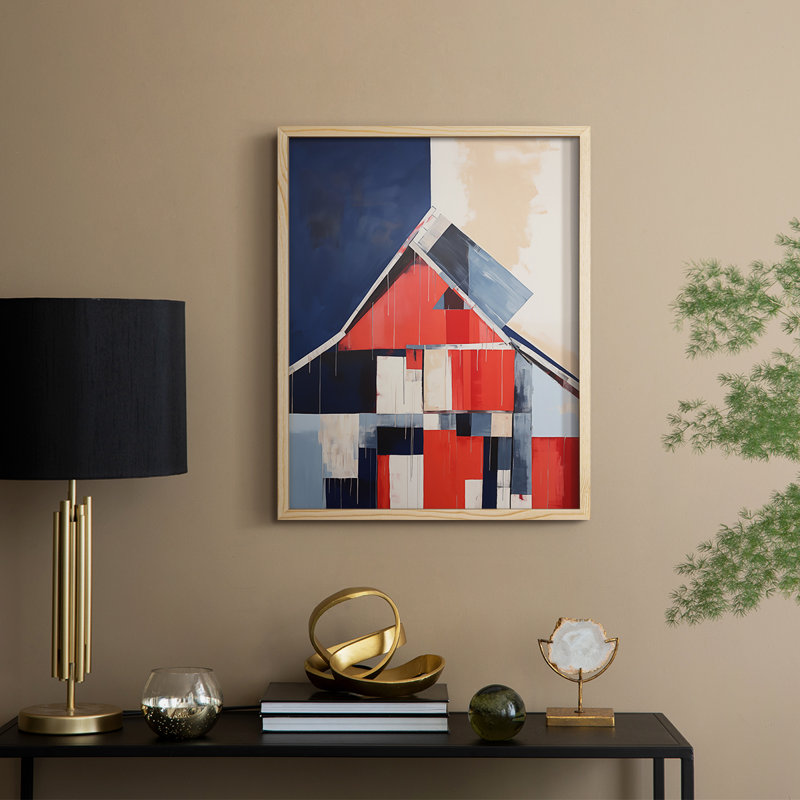 «LANDSCAPES Series Cxxix», reproduction encadrée - bois massif, H 21 po x l 17 po