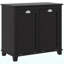 Armoire à linge double inclinable, armoire de rangement pour salle de bain avec panier à 2 compartiments, armoire de plancher moderne pour salle de bain, noir