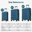 Valise rigide durable en ABS extensible de 24 pouces avec roues pivotantes et verrou TSA pour un voyage sécuritaire